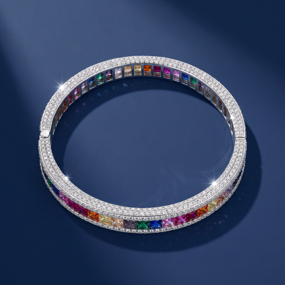 Rainbow Tennis Bangle