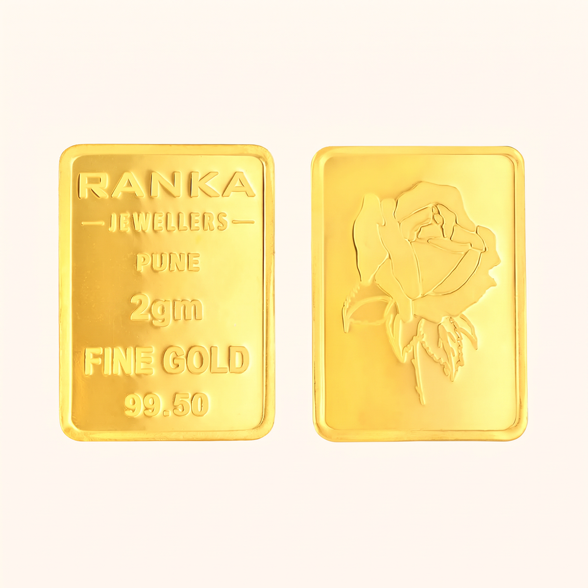2 Gram Gold Bar 24K 995 Purity – Certified Pure Gold