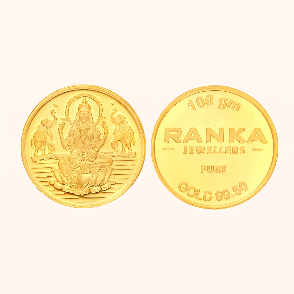 100 Gram Gold Coin 24K 995 Purity – Certified Pure Gold