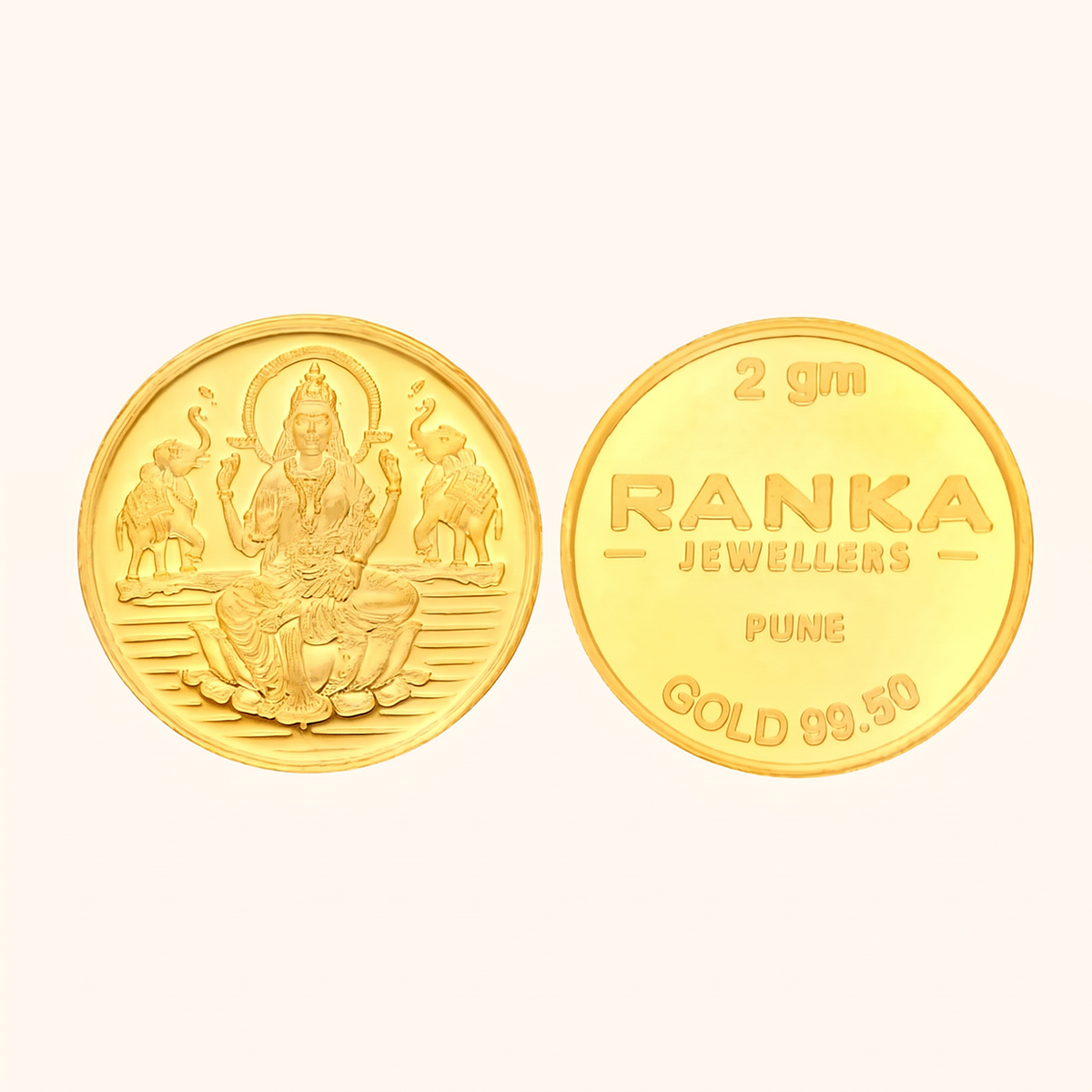 2 Gram Gold Coin 24K 995 Purity – Certified Pure Gold