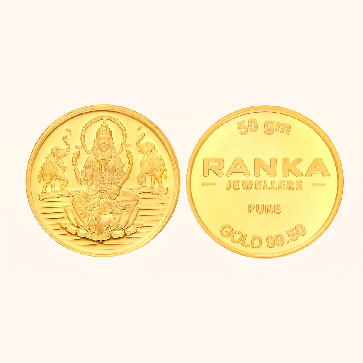 50 Gram Gold Coin 24K 995 Purity – Certified Pure Gold