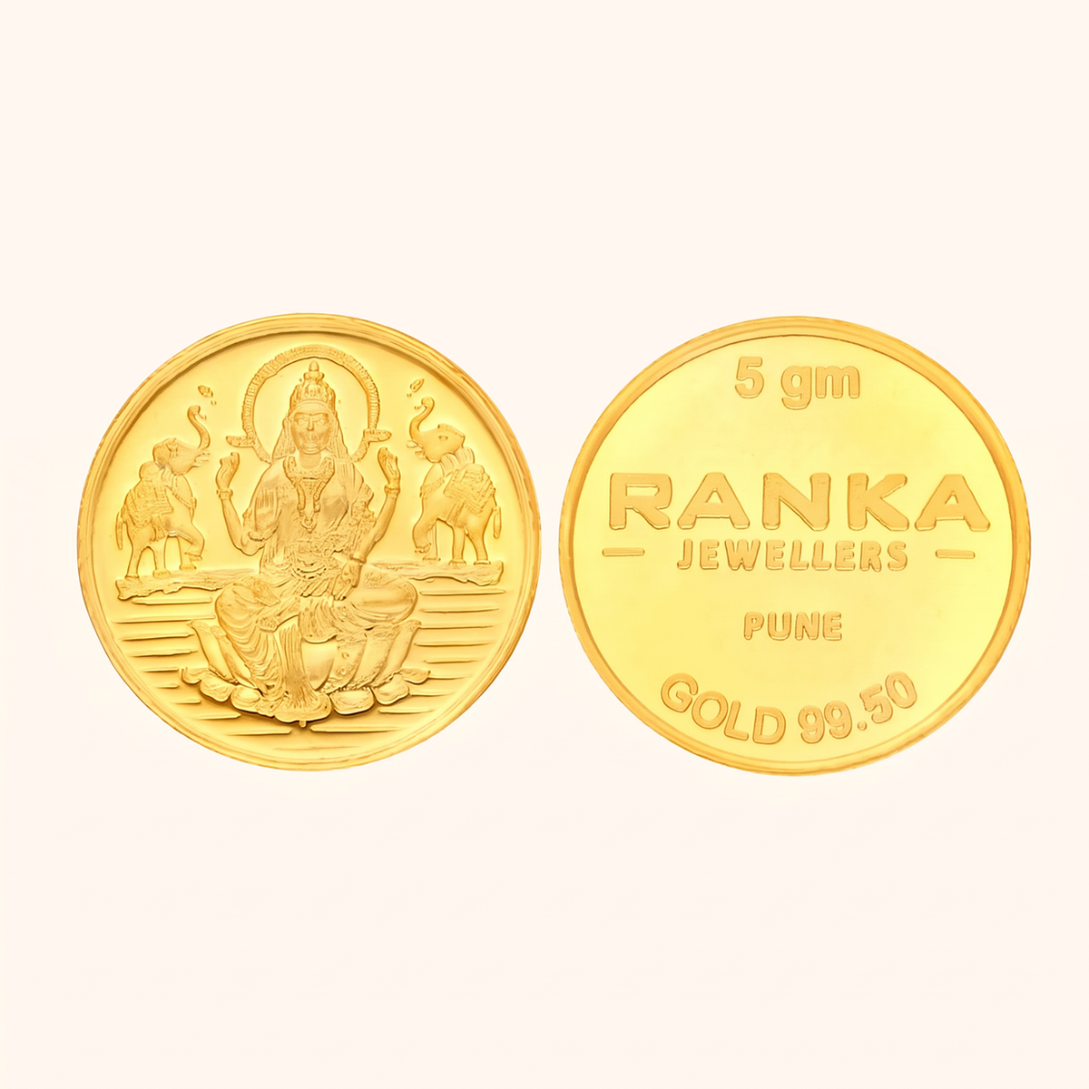 5 Gram Gold Coin 24K 995 Purity – Certified Pure Gold