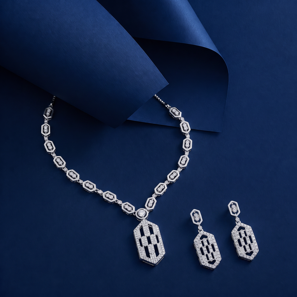 Art Deco Radiance Necklace Set