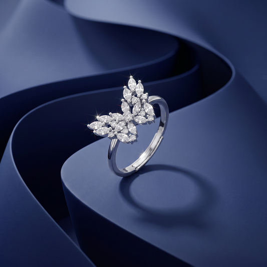 Fluttering Butterfly Diamond Ring