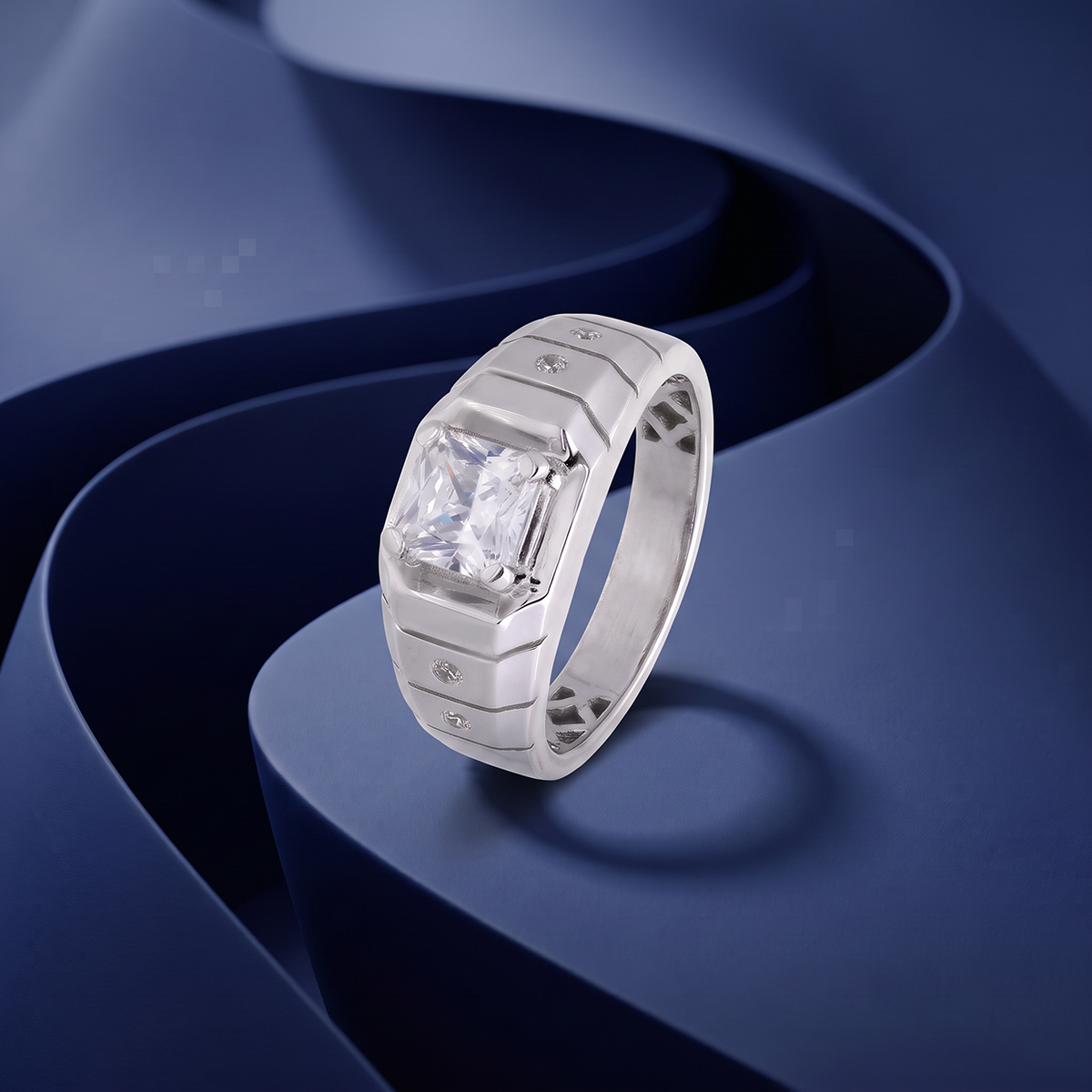 Regal Square Statement Ring
