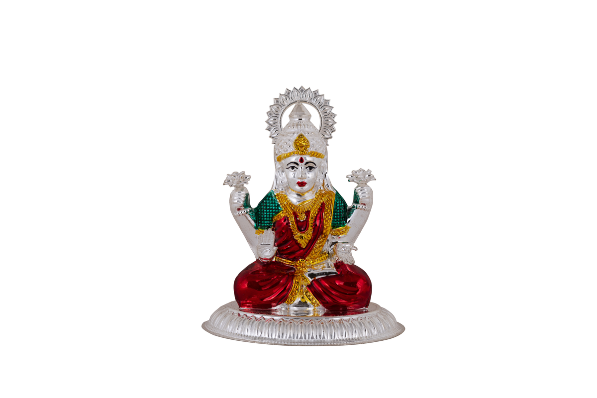 Antique Silver Lakshmi Idol