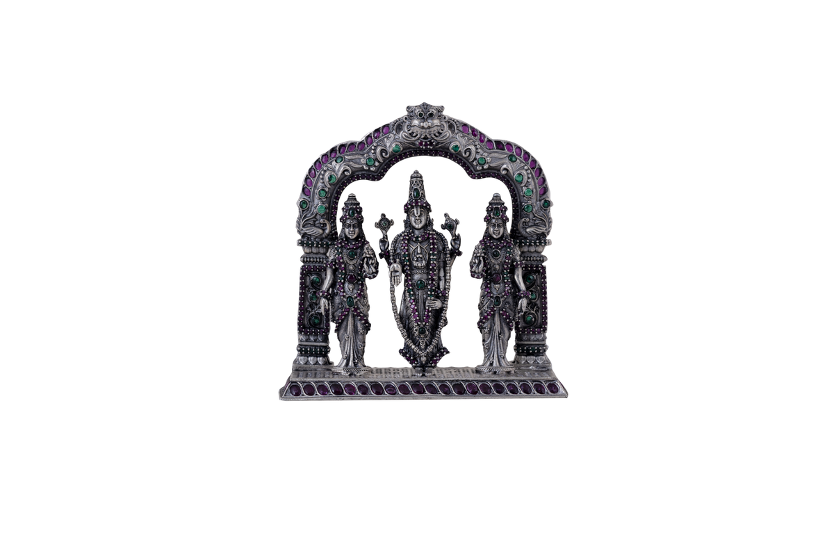 Antique Silver Balaji Idol