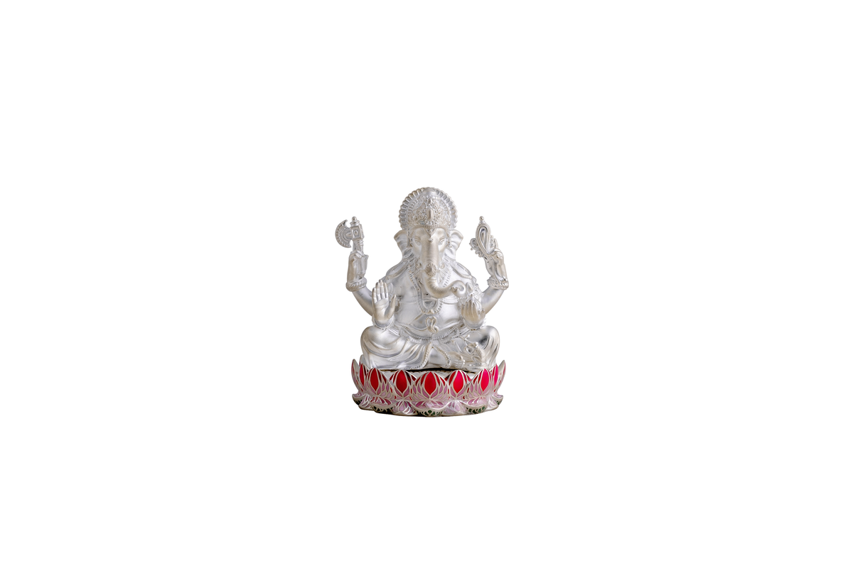 Classic Silver Ganpati Idol