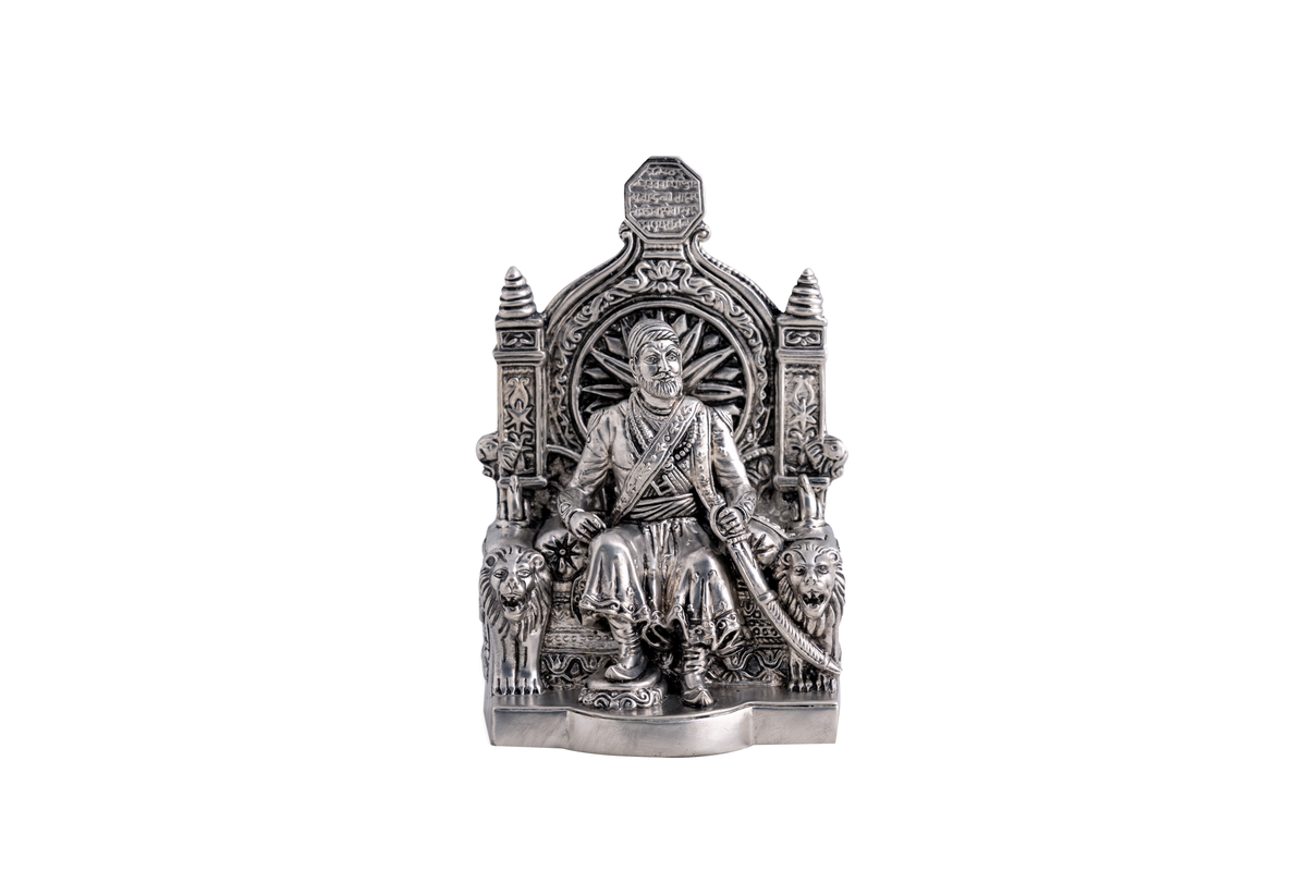 Antique Silver Chhatrapati Shivaji Maharaj Idol