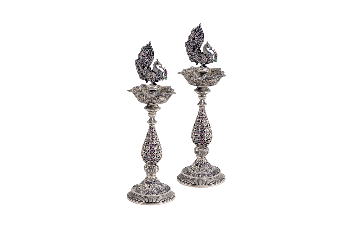 Antique Silver Temple Samai