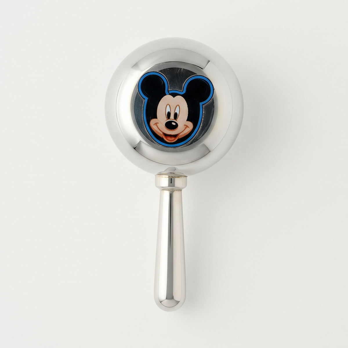 Micky Mouse Round Baby Rattle with Handle