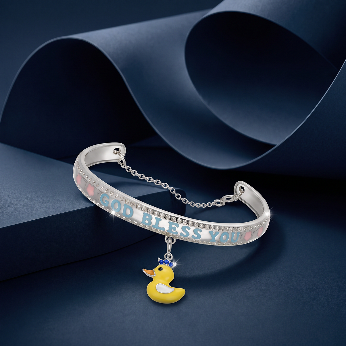 God Bless You Duck Charm Baby Kada