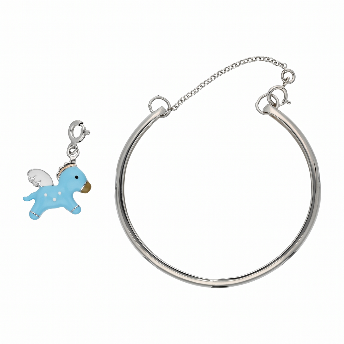 Paw Print Winged Pony Charm Baby Kada