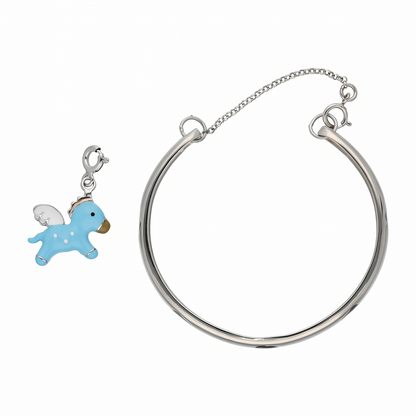 Paw Print Winged Pony Charm Baby Kada