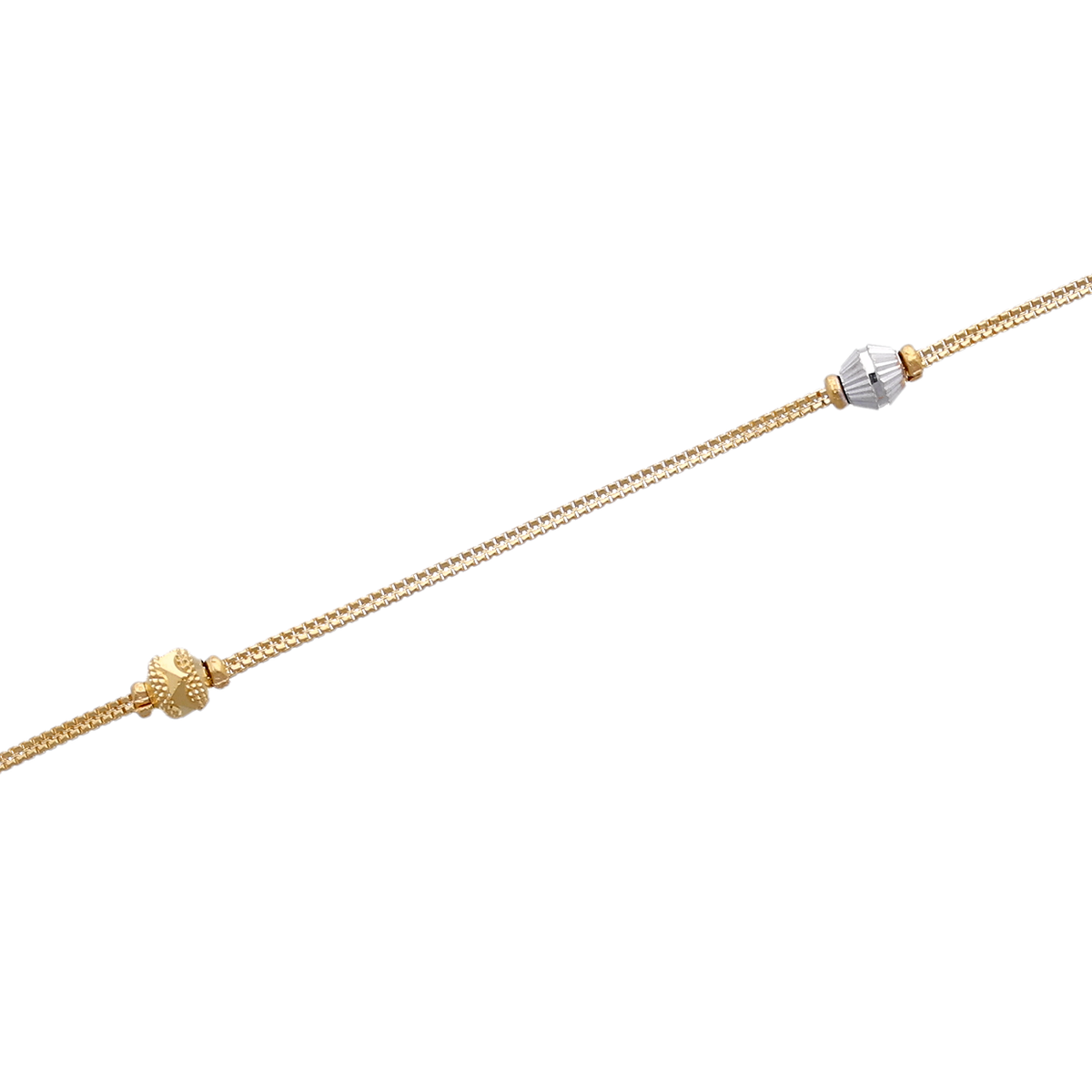 Fine Gold Chain with Leaf-Shaped Pendant