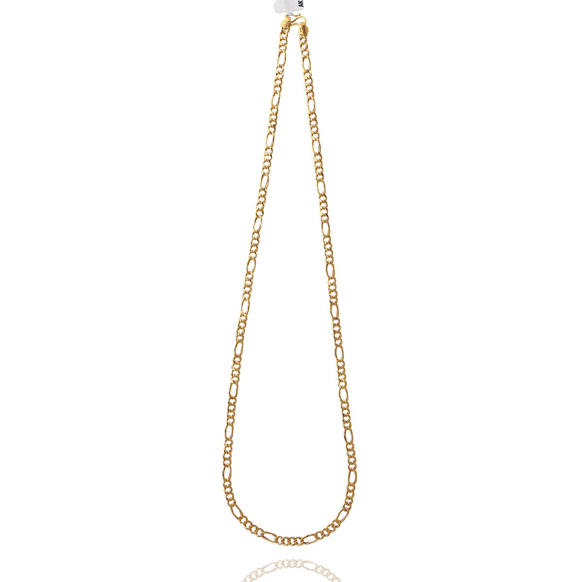 Gold Chain with Elongated Interlocking Links