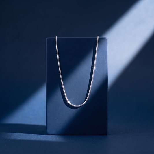 Minimal Snake Silver Chain