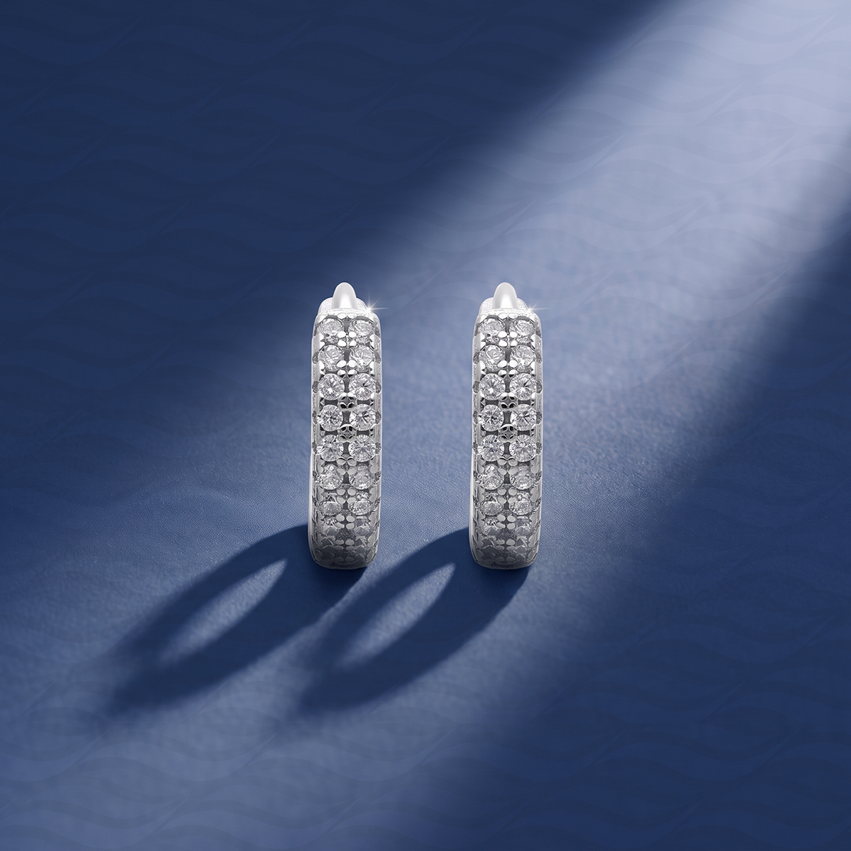 Sparkle Pavé Hoop Earrings