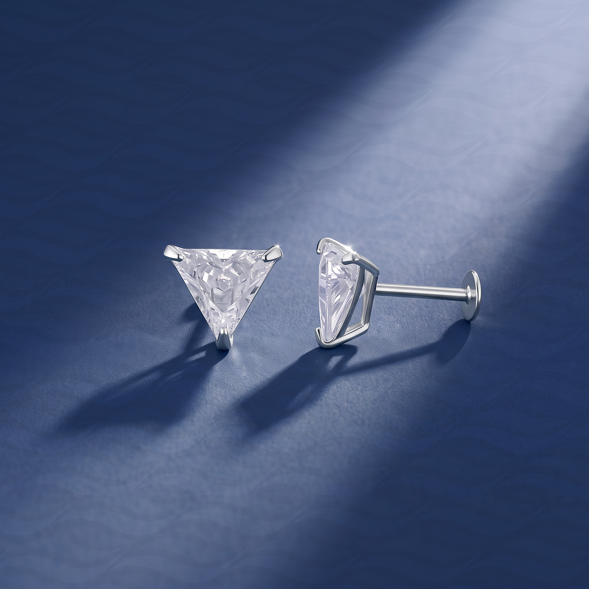 Trillion Solitaire Single Stud
