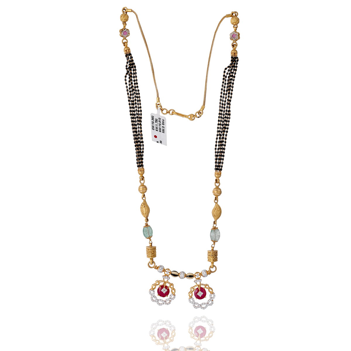 Gold Wati Mani Mangalsutra Pendant