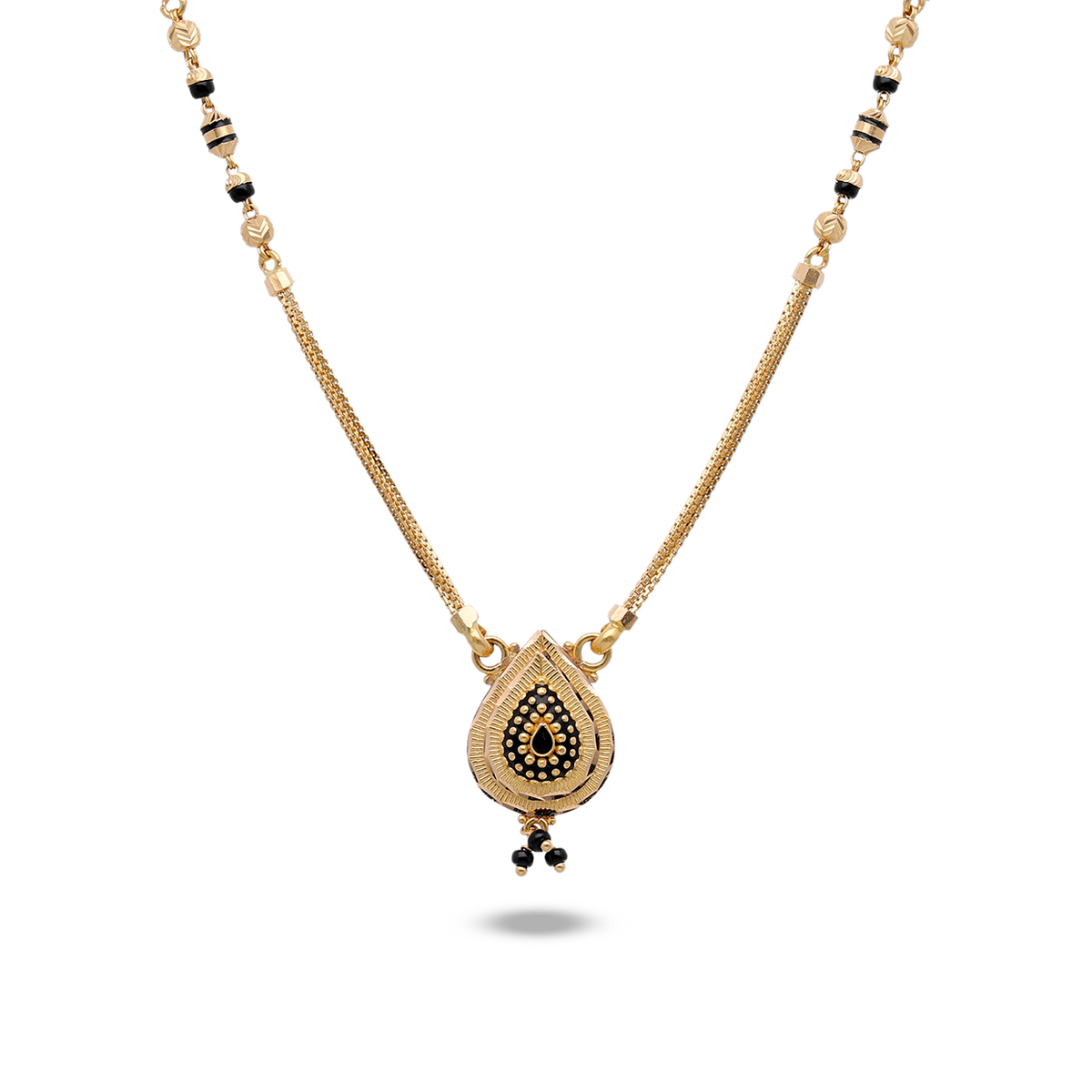Fine Gold Mangalsutra Chain with Circular Pendant