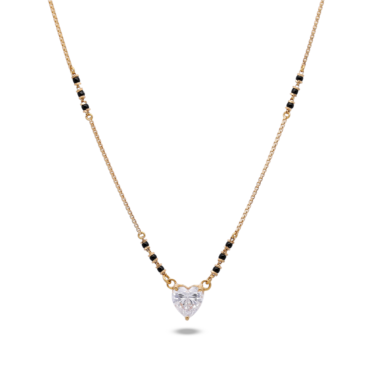 Minimal Black-Beaded Mangalsutra Chain