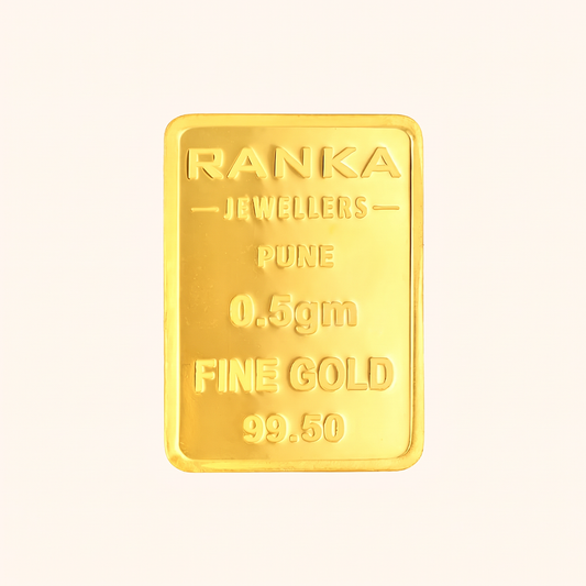 0.5 Gram Gold Bar 24K 995 Purity – Certified Pure Gold