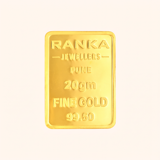 20 Gram Gold Bar 24K 995 Purity – Certified Pure Gold
