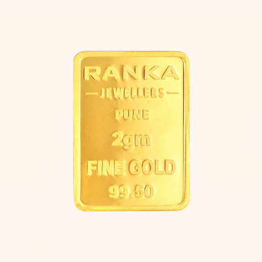 2 Gram Gold Bar 24K 995 Purity – Certified Pure Gold