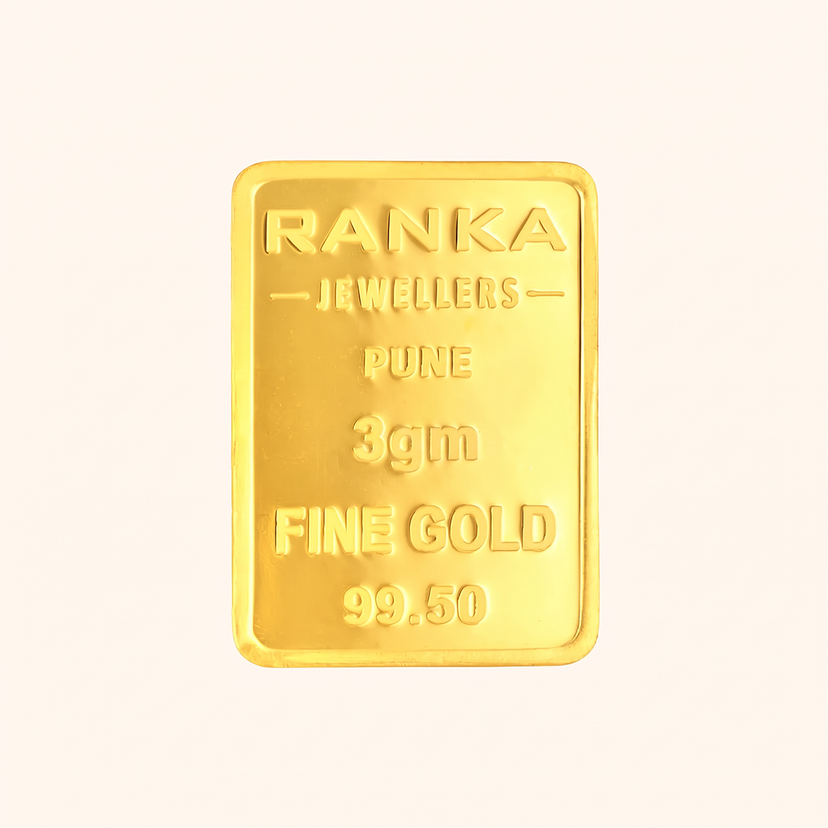 3 Gram Gold Bar 24K 995 Purity – Certified Pure Gold
