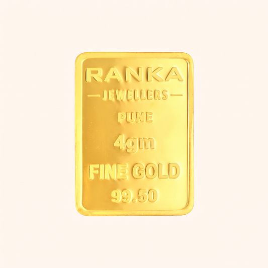 4 Gram Gold Bar 24K 995 Purity – Certified Pure Gold