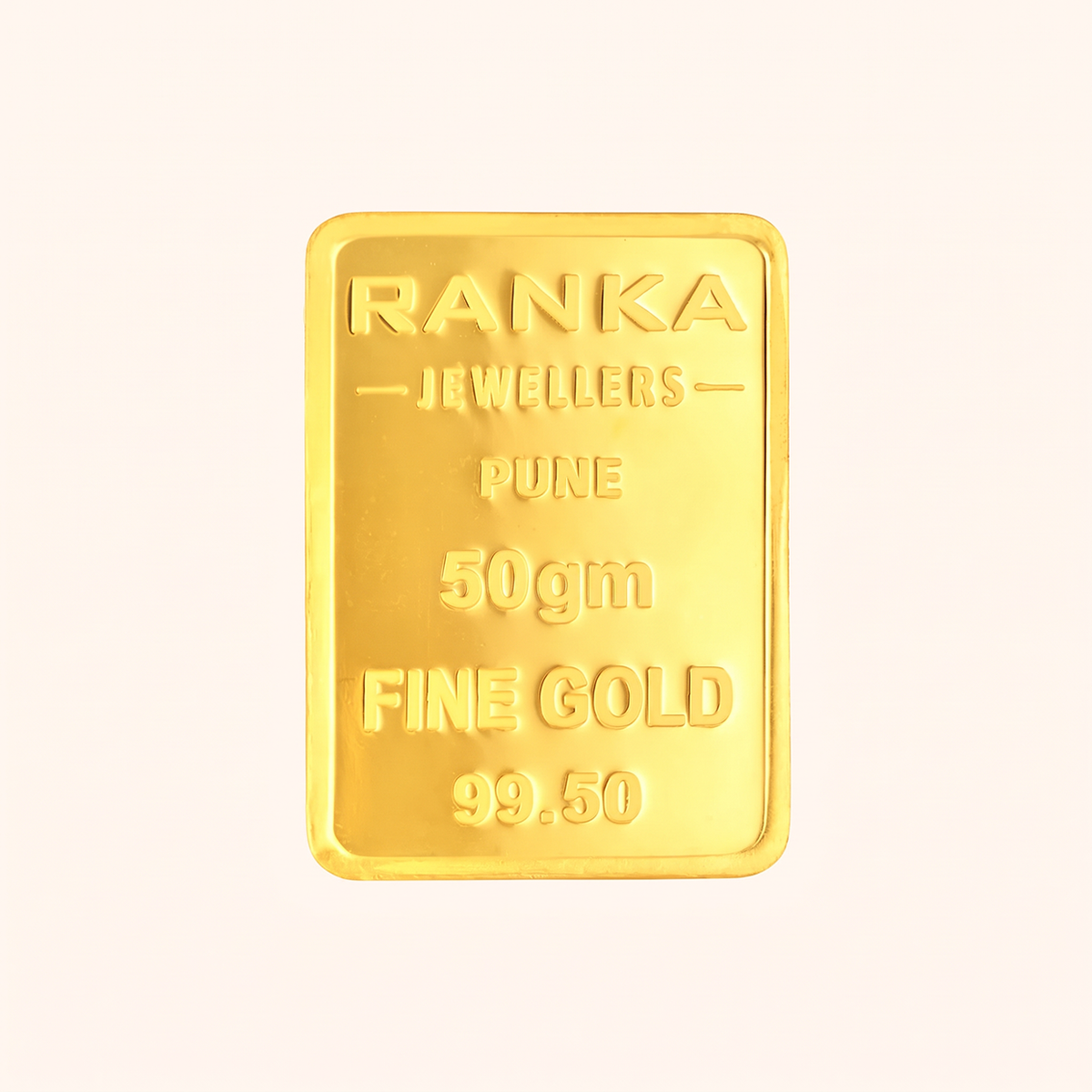 50 Gram Gold Bar 24K 995 Purity – Certified Pure Gold