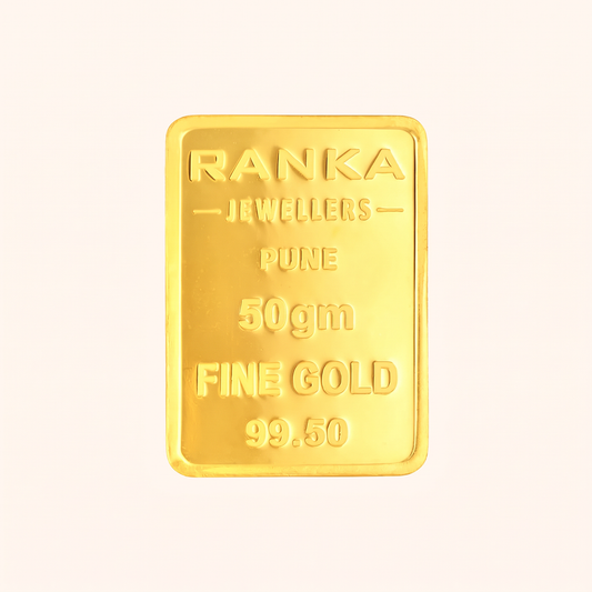 50 Gram Gold Bar 24K 995 Purity – Certified Pure Gold