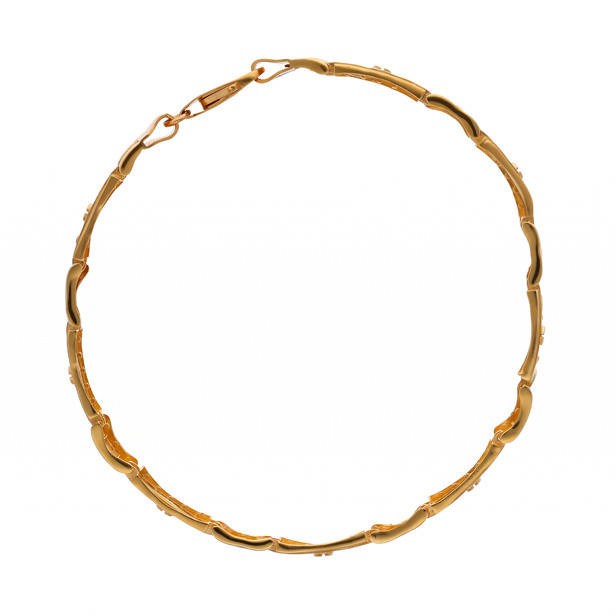 Geometric Panel Gold Bracelet