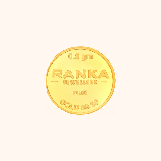 0.5 Gram Gold Coin 24K 995 Purity – Certified Pure Gold