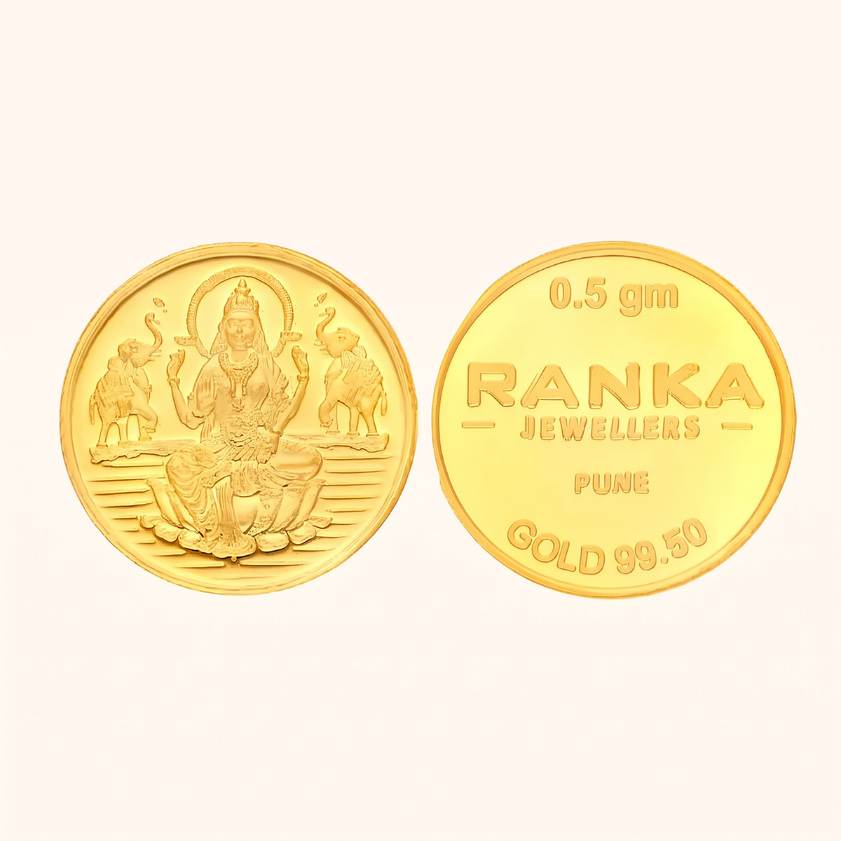 0.5 Gram Gold Coin 24K 995 Purity – Certified Pure Gold