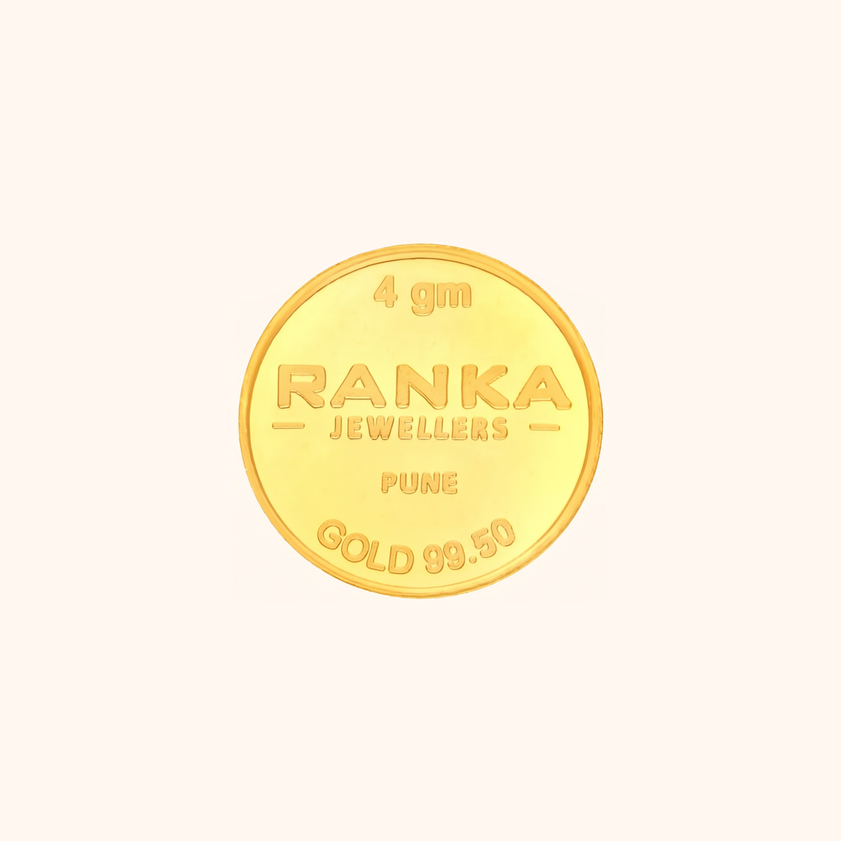 4 Gram Gold Coin 24K 995 Purity – Certified Pure Gold