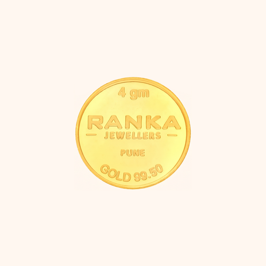 4 Gram Gold Coin 24K 995 Purity – Certified Pure Gold