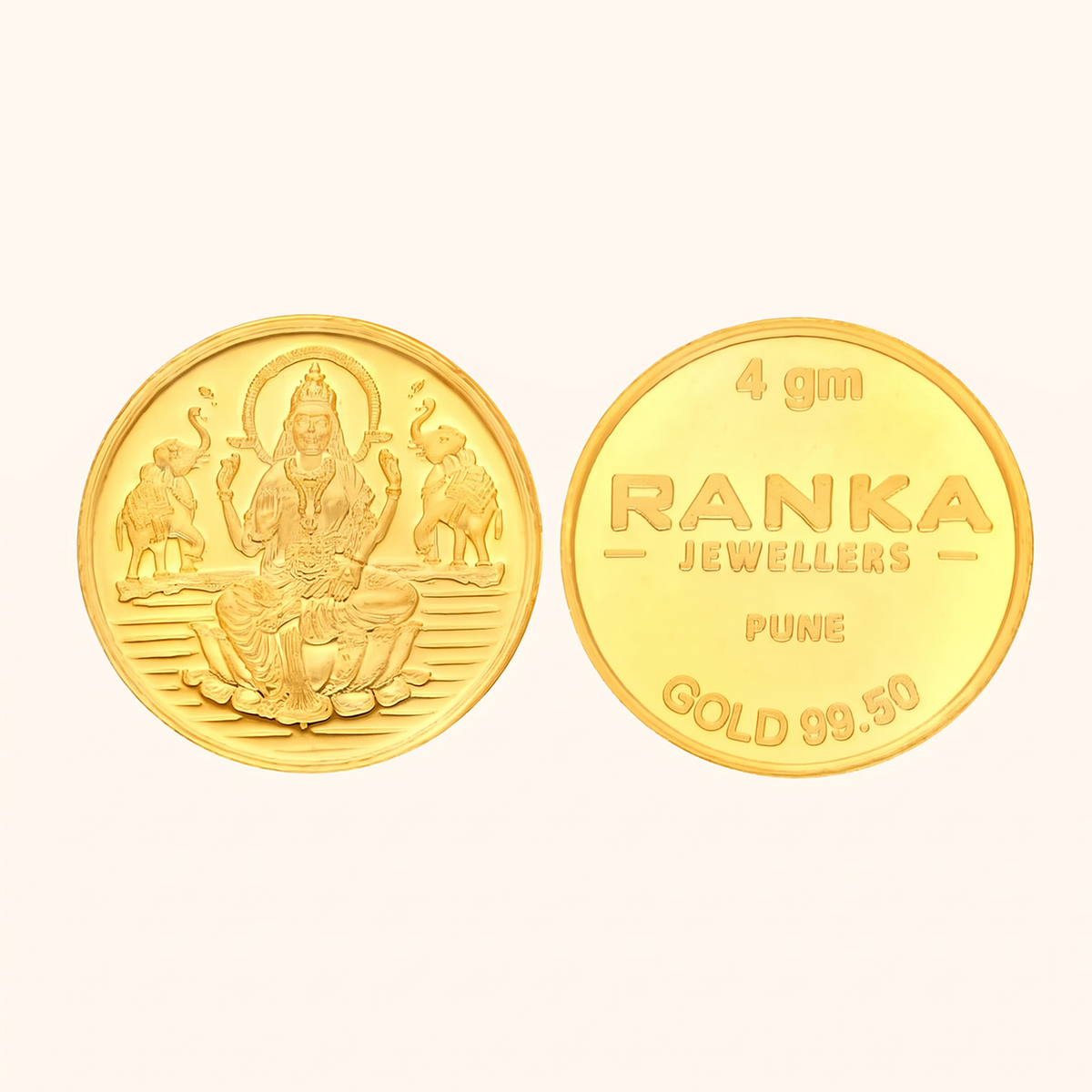 4 Gram Gold Coin 24K 995 Purity – Certified Pure Gold