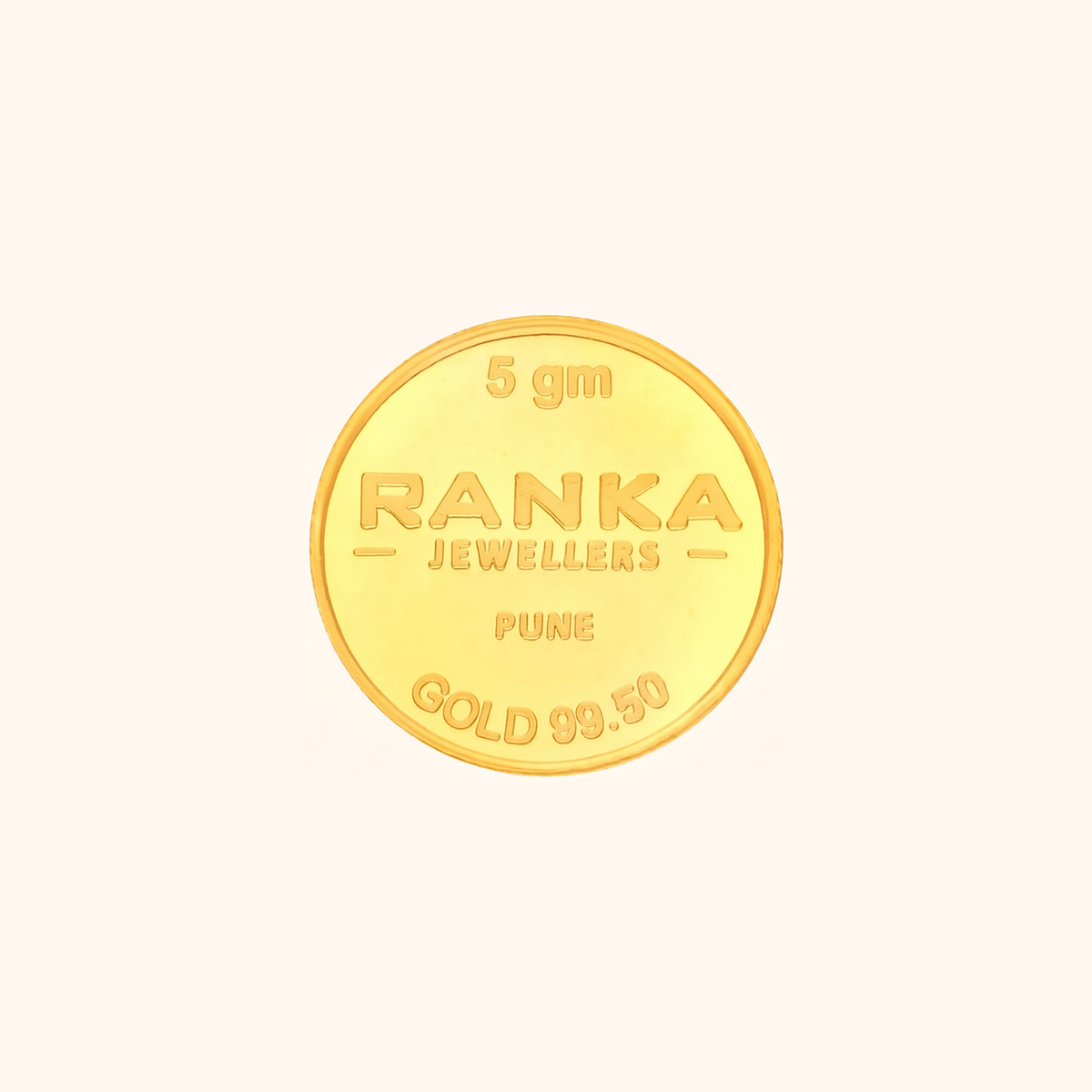 5 Gram Gold Coin 24K 995 Purity – Certified Pure Gold