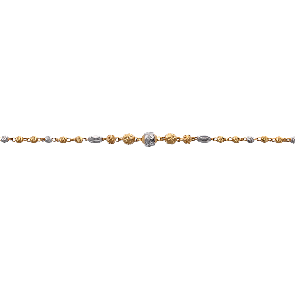 Two-Tone Gold Bead Bracelet