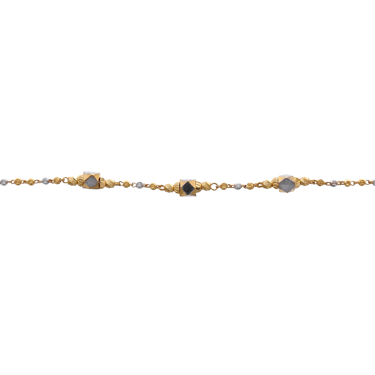 Faceted Gold Bead Bracelet