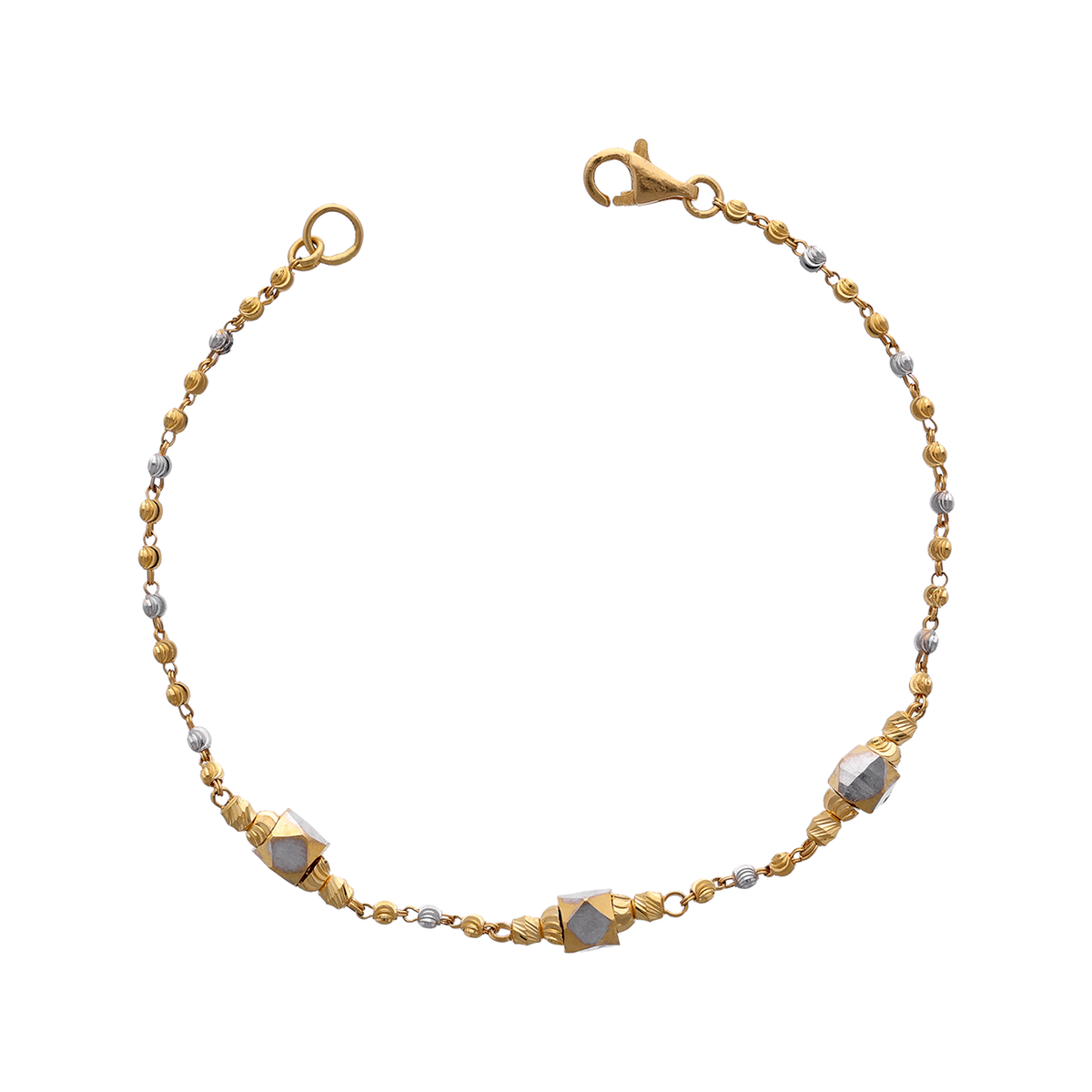 Faceted Gold Bead Bracelet