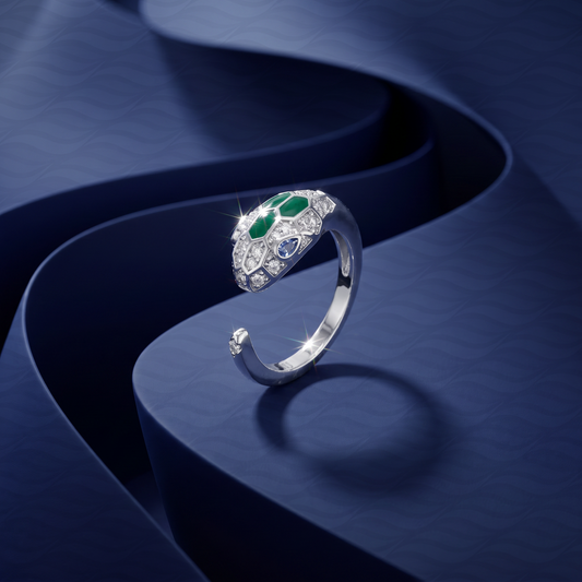 Emerald Serpent Ring