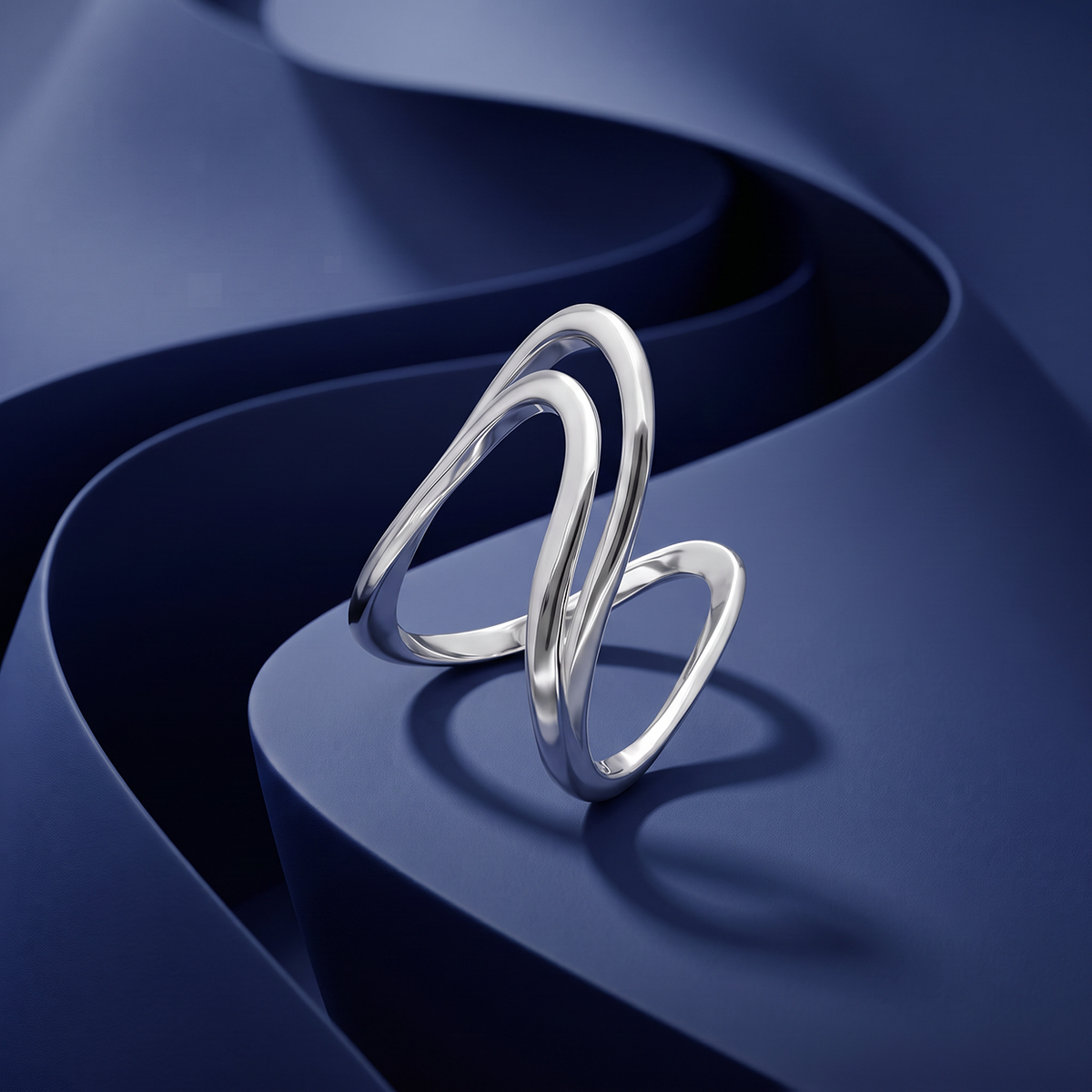 Infinity Loop Contemporary Ring
