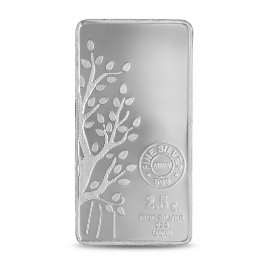 2.5 Gram Silver Bar