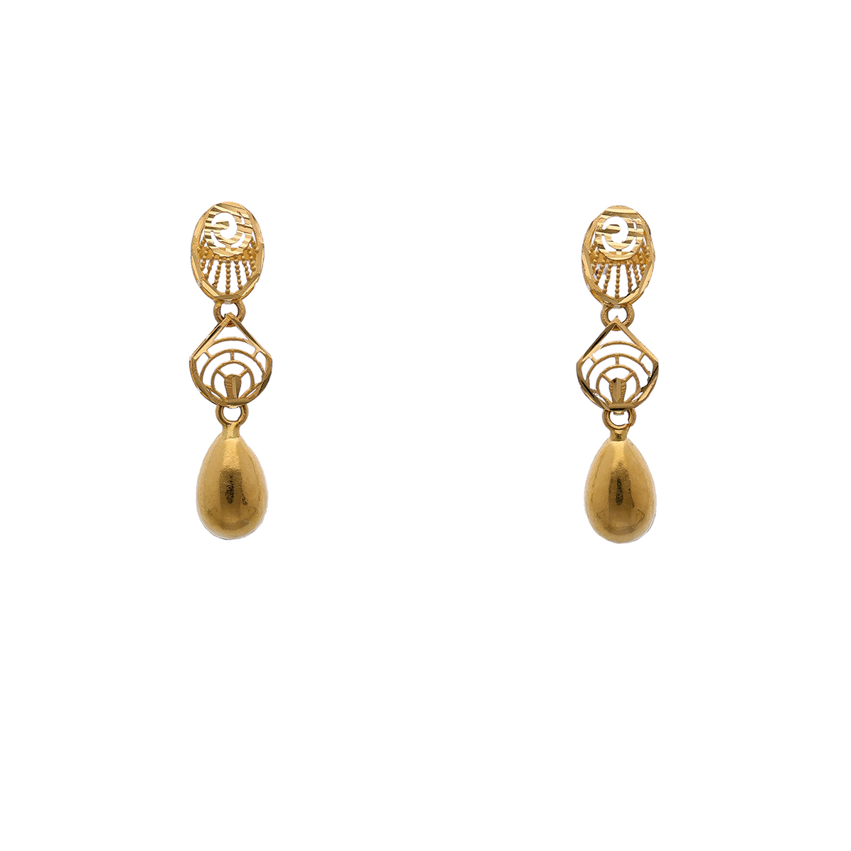 Gold Collar Necklace with Repeating Motifs